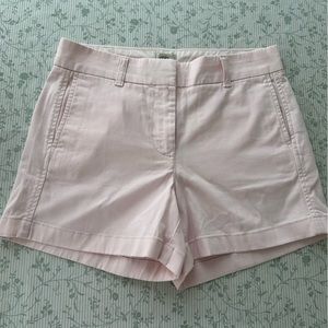 J. Crew Stretch Chino Shorts 4” Soft Pink